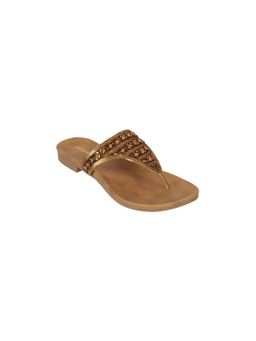 Mochi - Women Gold Flats