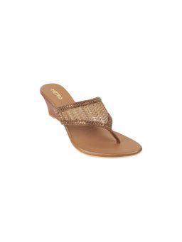 Metro - Women Gold Wedge Sandals