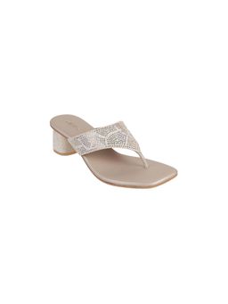 Metro - Women Beige Sandal Heels