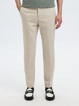 Selected - Men's Beige Slim Fit Pant