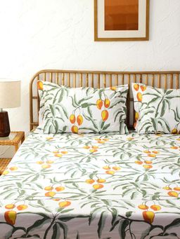 House This - Bed Sheet Set Amra Orange Set of 3