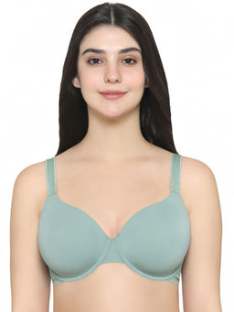 Wacoal - Women's Everyday Elegance Padded Wired Full Cup Smooth Finish Green Bra