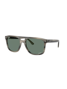 Ray-Ban - Unisex Polarized Green Lens Square Sunglasses - 0Rb2213Ch14243R55 (55)