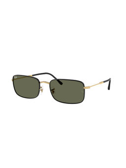 Ray-Ban - Unisex Polarized Green Lens Rectangle Sunglasses - 0Rb374692715859 (59)
