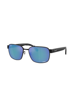 Ray-Ban - Unisex Polarized Blue Lens Square Sunglasses - 0Rb3751Ch002/4L61 (61)