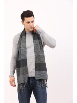 CAZZANO - Men Winter Stripes Scarf - Grey