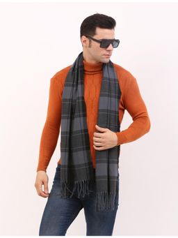 CAZZANO - Men Winter Stripes Scarf - Grey