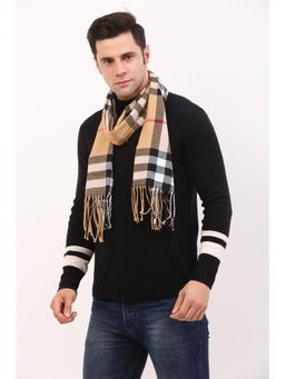 CAZZANO - Men Winter Stripes Scarf - Yellow
