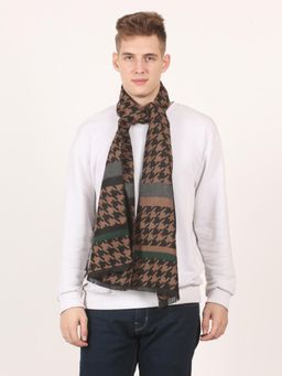 CAZZANO - Men Winter Printed Scarf - Yellow