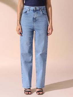 DL WOMAN - Straight Fit High Rise Stretchable Jeans