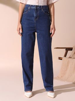 DL WOMAN - Straight Fit High Rise Stretchable Jeans
