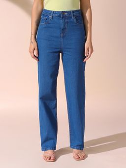DL WOMAN - Straight Fit High Rise Stretchable Jeans