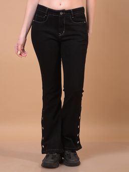 CRIMSOUNE CLUB - Womens Black Bootcut Jeans