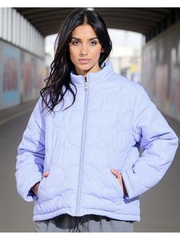 Bewakoof - Women's Blue Oversized Puffer Jacket