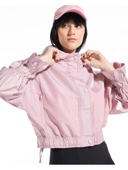 Bewakoof - Women's Peach Oversized Hooded Jacket