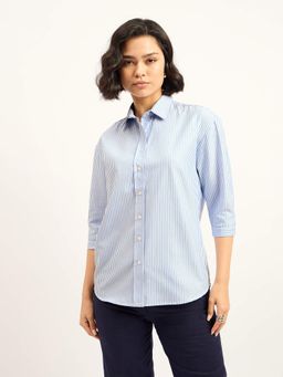 SALT Attire - Women's Blue Striped Shirt