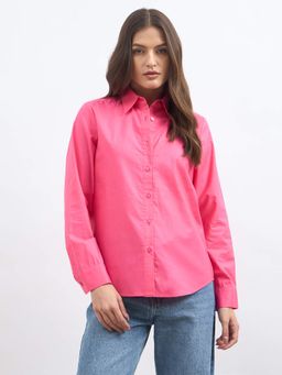SALT Attire - Women's Pink Solid Shirt