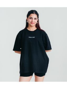 RHINO CULT - Women's Rhino Cult Essential Black Oversize T-Shirt