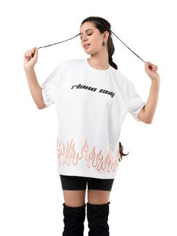 RHINO CULT - Women's Firestorm Oversize T-Shirt