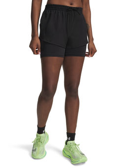 Under Armour - Women Black Velociti Pro 4 2-In-1 Shorts