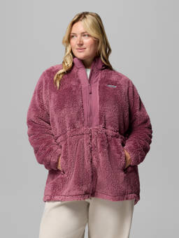 Columbia - Women Purple Boundless Discovery Sherpa Fleece Jacket for upto 8°c