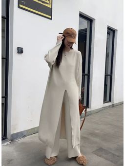 MISS MOSA BY AKANKSHA - Beige Beccy Statement Winter Co-Ord (Set of 2)