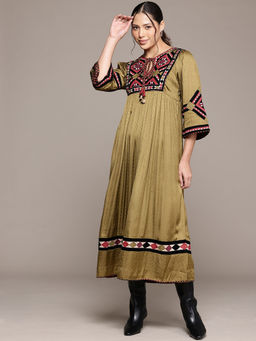 Ritu Kumar - Green Millary Dress