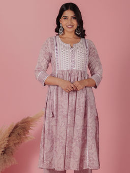 ARAMYA - Purple Paisley Kurta