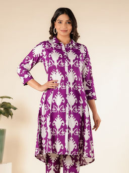 ARAMYA - Purple Printed Kurta