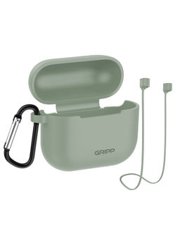 GRIPP - Airpods 3 Silicon Case + Strap + Keyring Hook - Green
