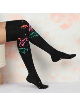 Bonjour - Womens Muticolor Designer Knee High Socks