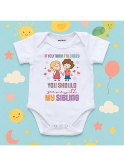 KNITROOT - Raksha Bandhan Theme My Sibiling Onesie