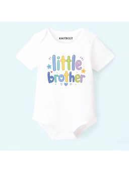 KNITROOT - Raksha Bandhan Theme Little Brother Onesie