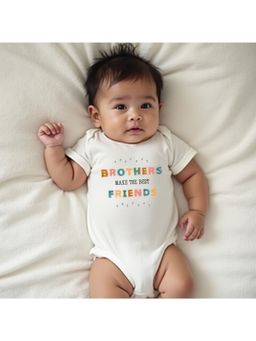 KNITROOT - Raksha Bandhan Theme Brothers Make The Best Friends Onesie