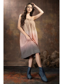 Thread Game - Anvyaa Ombre Gradient Multicolor Midi Dress