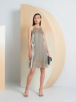 Perona - Women Polyester Olive Mini Dress