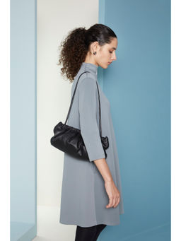 Perona - Women Polyester Blue Knee Length Dress