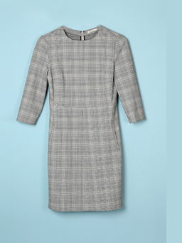 Perona - Women Polyester Grey Knee Length Dress