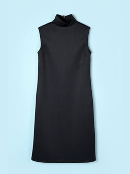 Perona - Women Polyester Black Midi Dress