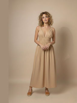 Doodlage - August Beige Dress