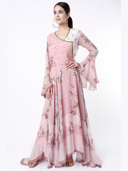 Soup by Sougat Paul - Windance Printed Pink Maxi Dress