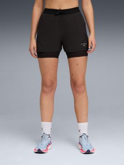 Puma - X HYROX Women's Quick-Dry 2-in-1 Shorts - Black