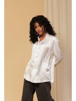 Urban Sundari - Women Solid Classic Casual White Shirt