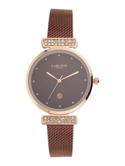 Carlton London - Analog Watch - Brown