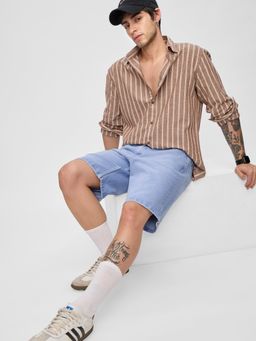 The Souled Store - Originals Denim Stormy Blue Men Bermuda Shorts
