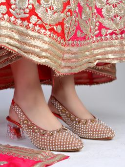 Shoetopia - Women Red Block Heels