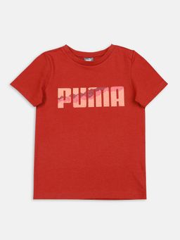 Puma - Graphic Logo Boys Red T-shirt
