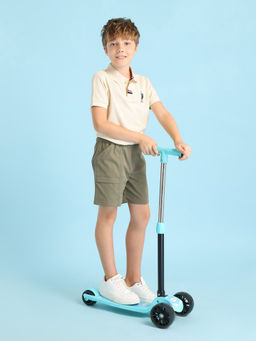 U.S. POLO ASSN. - Green Solid Regular Fit Shorts