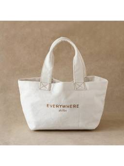 Akiiko - Ivory Everywhere Canvas Utility Tote Bag