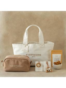 Akiiko - Ivory Pack of 8 Everywhere and Everything Tote Bag